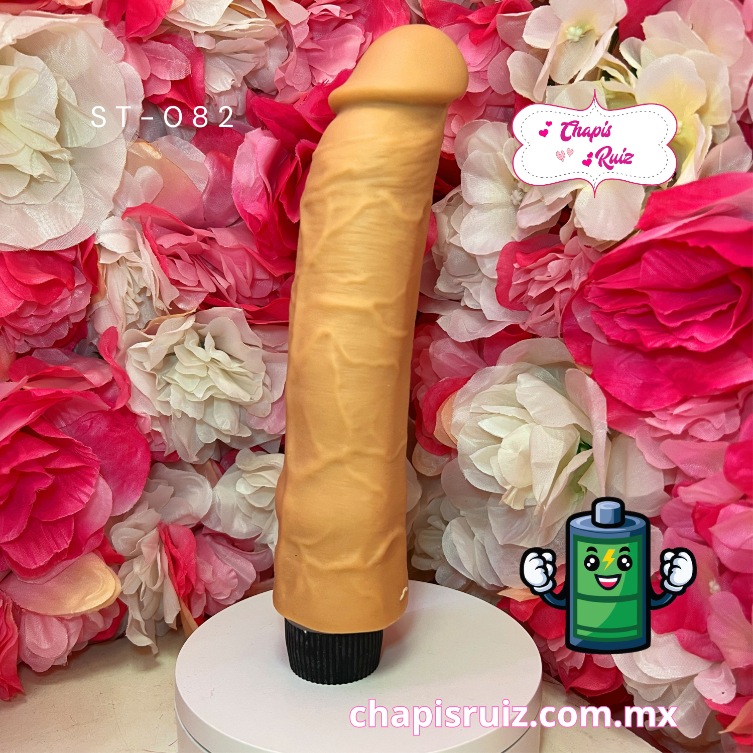 DILDO VIBRADOR INJOY NASTURY FLESH RECARGABLE 22cm ST-082