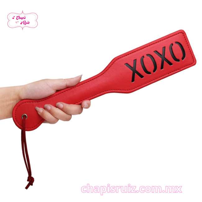 FUETE XOXO ROJO Y NEGRO