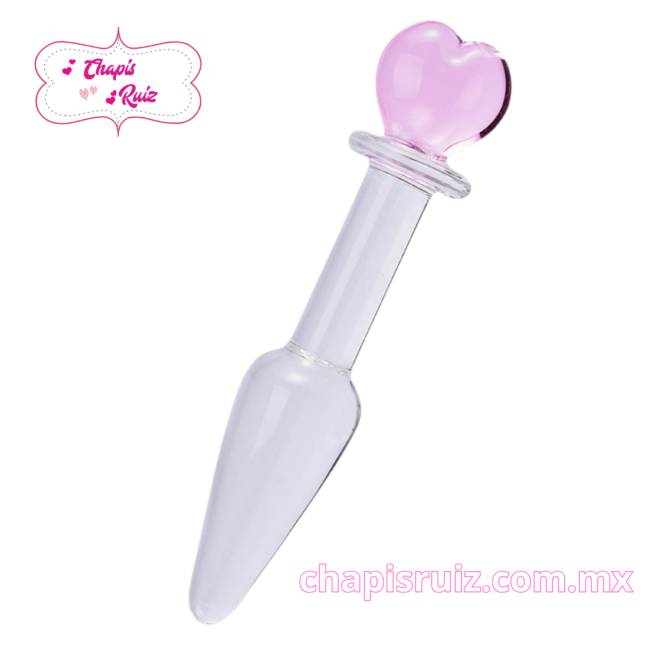 PLUG DE CRISTAL CORAZON CHICO YF-358