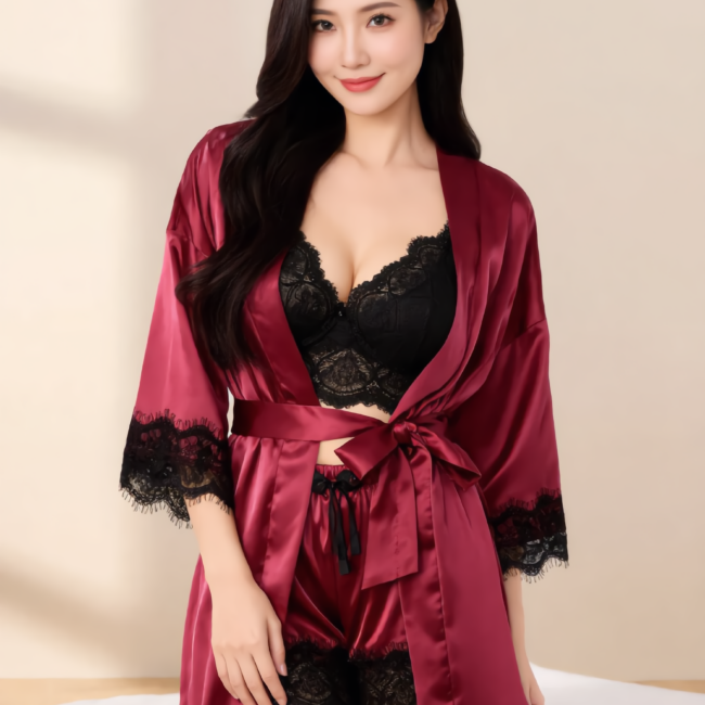 CONJUNTO PIJAMA SEXY 4 PZ
