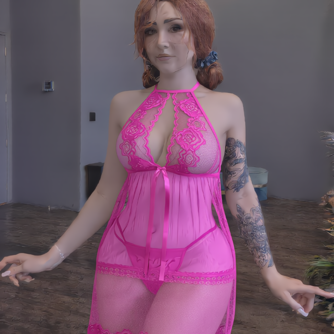 BABYDOLL TIPO VESTIDO CON TRANSPARENCIAS M