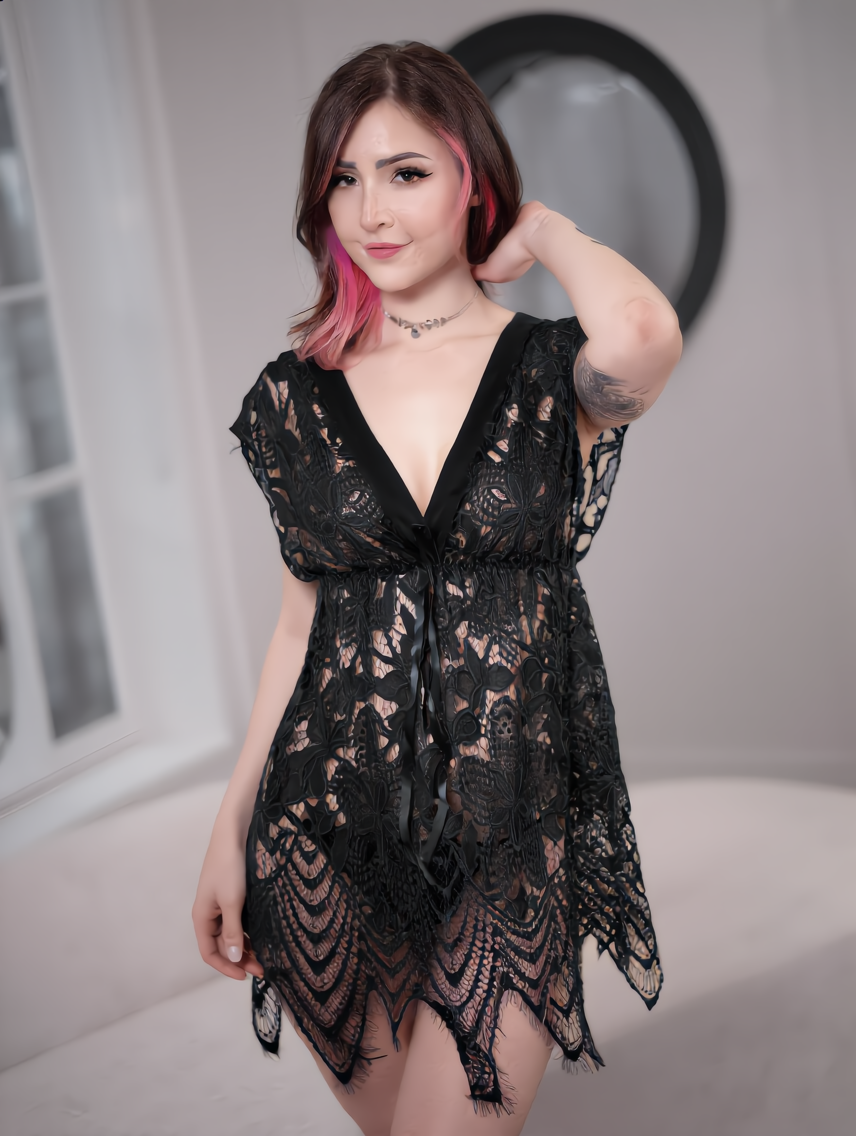 BABYDOLL TIPO VESTIDO NEGRO