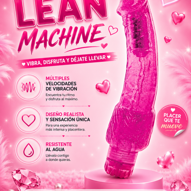 DILDO CON VIBRACION WET DREAMS LEAN MACHINE 2924